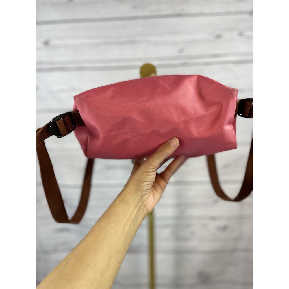 Longchamp Le Pliage Pink Nylon Backpack Small Foldable Travel Bag - Picture 3 of 9
